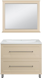 Misty Мебель для ванной Марта 100 бежевая – фотография-1